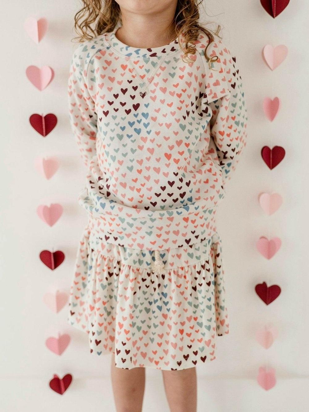 Babysprouts Rainbow Hearts Skort Set Sz 2T NWT